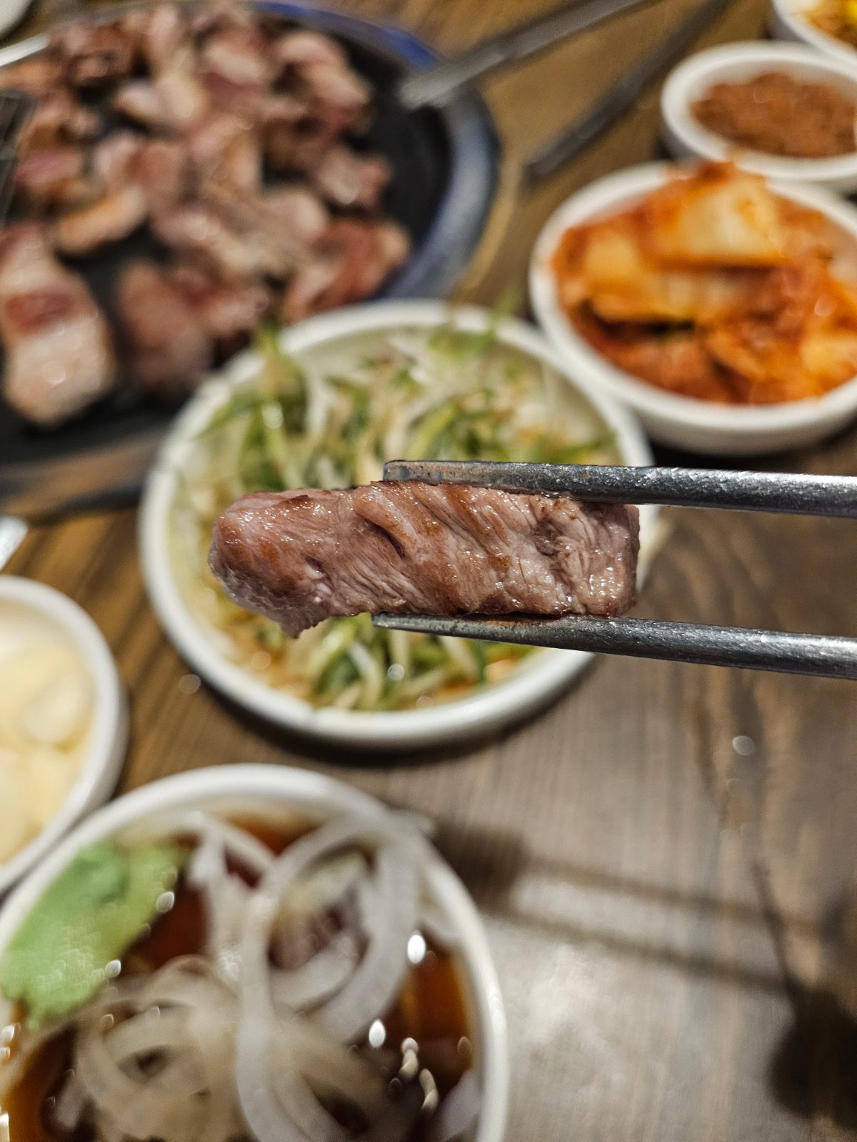 Geungogi menu served in central Daegu