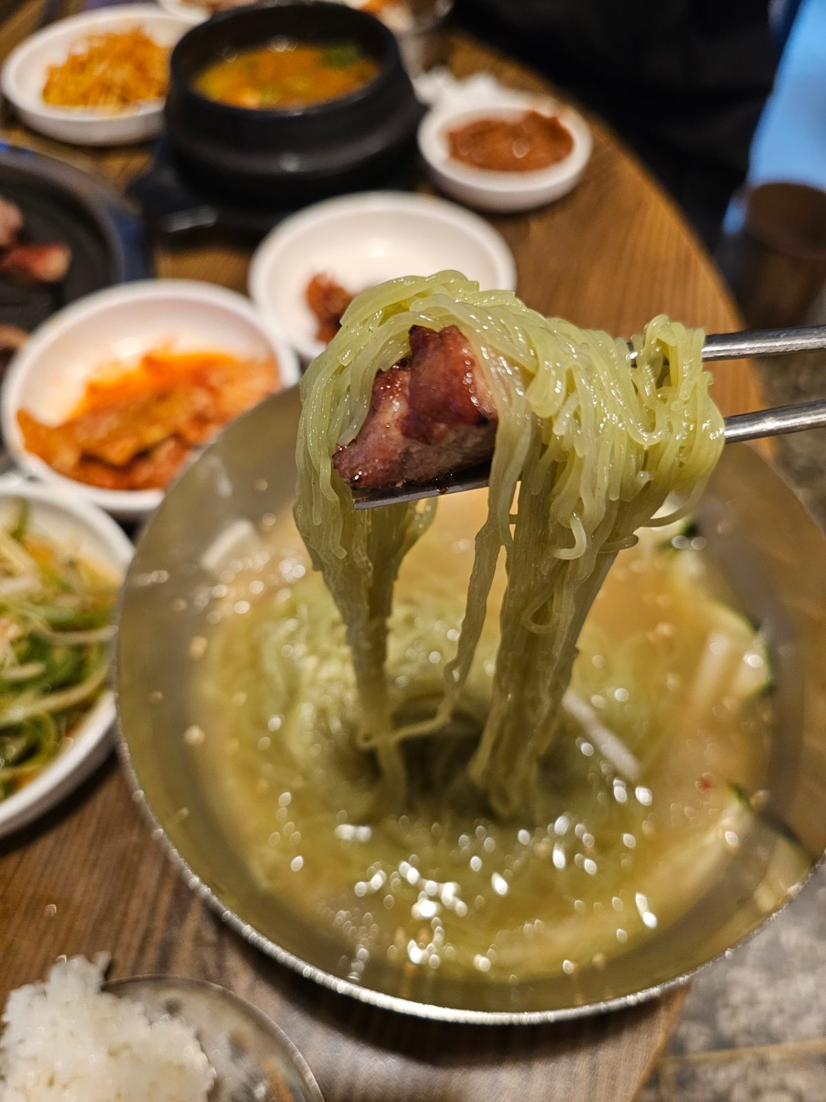 Geungogi menu at a restaurant in central Daegu